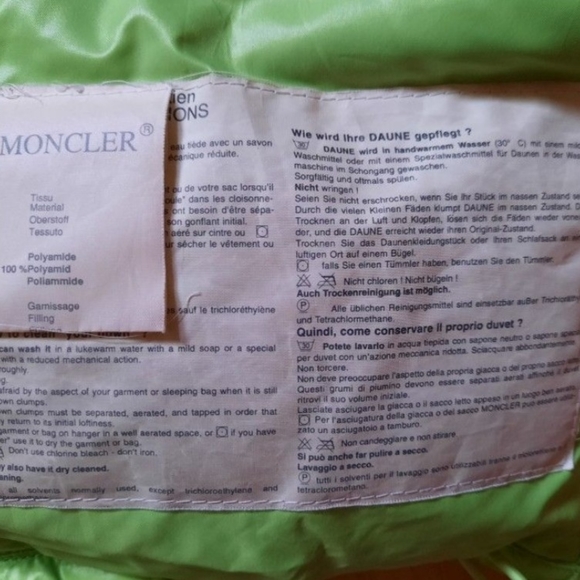 Moncler vintage green warm puffer ski jacket medium - Picture 3 of 4